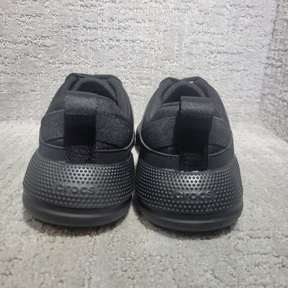 Crocs On the Clock Women's Size 9 Triple Black Slip Resistant Work Shoes 209476 - Picture 5 of 12